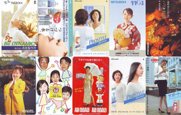 LOT 10 Telecartes Differentes Japon * FEMME Femmes (A-462) SEXY GIRL Girls Phonecards Japan * TELEFONKARTEN FRAUEN FRAU - Fashion