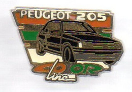 VT108  Pin's PEUGEOT 205 Line Signé Helium Achat Immédiat - Peugeot