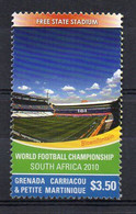 World Football Championship. South Africa 2010. Free State Stadium - (Grenada Carriacou 2010) MNH (2W0825) - 2010 – Südafrika
