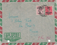 TRIPOLITAINE - OCCUPATION BRITANNIQUE - TIMBRE SE GRANDE BRETAGNE AVEC SURCHARGE - LETTRE DE TRIPOLI LE 10-2-1942 POUR - Tripolitania