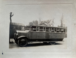 Autobus Autocar - Bus Car - Photo Ancienne Véhicule De Marque BERLIET ? - Photographe MARQUEHOSSE à Clichy - Autobús & Autocar