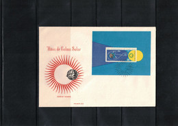 Cuba 1965 Astronomy Years Of The Quiet Sun Block FDC - Covers & Documents