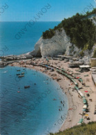 CARTOLINA  RIVIERA DI CONERO,ANCONA,MARCHE,SPIAGGIA DI SIROLO E GROTTA URBANI,BARCHE,BELLA ITALIA,ESTATE,VIAGGIATA - Ancona