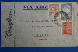 L22 ARGENTINE BELLE LETTRE  1831 BUENOS AIRES POUR PARIS FRANCE  + AFFRANCHISSEMENT INTERESSANT - Covers & Documents