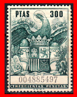 ESPAÑA ( POLIZA FISCAL ) VALOR DE 300 PESETAS. AGUILA DE SAN JUAN...''UNA GRANDE Y LIBRE'', PLUS ULTRA. AÑO(1960) - Fiscales