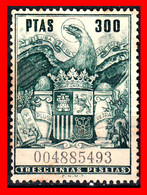 ESPAÑA ( POLIZA FISCAL ) VALOR DE 300 PESETAS. AGUILA DE SAN JUAN...''UNA GRANDE Y LIBRE'', PLUS ULTRA. AÑO(1960) - Fiscales