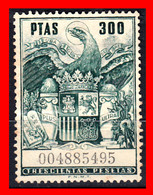 ESPAÑA ( POLIZA FISCAL ) VALOR DE 300 PESETAS. AGUILA DE SAN JUAN...''UNA GRANDE Y LIBRE'', PLUS ULTRA. AÑO(1960) - Fiscales