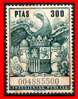 ESPAÑA ( POLIZA FISCAL ) VALOR DE 300 PESETAS. AGUILA DE SAN JUAN...''UNA GRANDE Y LIBRE'', PLUS ULTRA. AÑO(1960) - Fiscales