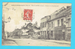 CPA MONTCORNET Ruines De La Rue Des Juifs , Après La Grande Guerre - 02 Aisne - Otros Municipios
