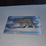 KYRGYZSTAN-(KG-KYR-0012A)-snow Panther1-(33)-(100units)-(00254548)-(tirage-15.000)-used Card+1card Prepiad Free - Kyrgyzstan