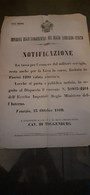 1860 VENEZIA -  TASSA PER L'ESONERO DAL MILITARE - Décrets & Lois