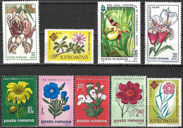 FLOWERS - 9 Different Stamps - Autres & Non Classés