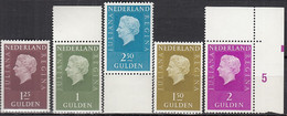 NIEDERLANDE  911, 914, 922, 956, 1005, Postfrisch **, Königin Juliana, 1969-1973 - Nuovi