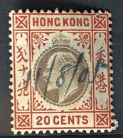 HONGKONG 1911 - Canceled - Sc# 98 - 20c - Nuovi