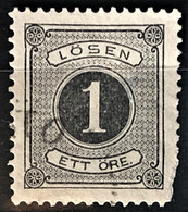 SWEDEN 1880 - Canceled - Sc# J12 - Postage Due 1o - Segnatasse