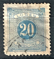 SWEDEN 1877 - Canceled - Sc# J17 - Postage Due 20o - Strafport