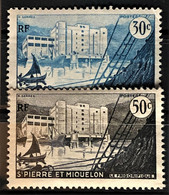 ST. PIERRE ET MIQUELON 1955/56 - MLH - YT 348, 349 - Unused Stamps