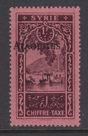 Alaouites, Scott J7a (Yvert TT7a), MNH, Black Overprint - Nuevos