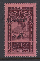 Alaouites, Scott J7a (Yvert TT7a), MNH, Black Overprint - Unused Stamps