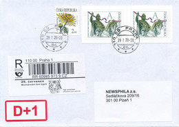 Czech Rep. / Comm. R-label (2020/20) Praha 1: July 29 - International Tiger Day (Panthera Tigris Altaica) (X0728) - Cartas & Documentos