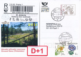 Czech Rep. / Comm. R-label (2020/02) Praha 1: February 2 - World Wetlands Day (X0748) - Storia Postale