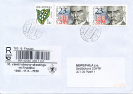 Czech Rep. / Comm. R-label (2020/05) Frystak: 30th Anniversary Of The Renewal Of Scouting In Frystak 1990-2020 (X0767) - Lettres & Documents