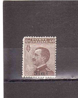 CENT.40 VITTORIO EMANUELE III - Aegean (Simi)