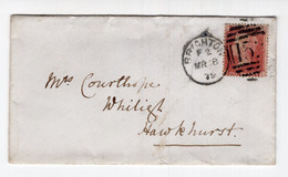 1879. GREAT BRITAIN,BRIGHTON TO HAWKHURST COVER OF SMALL PROPORTIONS,1 PENNY QUEEN VICTORIA - Storia Postale