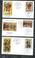 Polynésie Française. Série Artistique PA 65/69  Sur FDC ; Cote Des Timbres 61€ - Covers & Documents