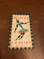 Carte Parfumée Ancienne Calendrier 1929 * Parfum FETICHE L.T. PIVER Paris * Fétiche * Calendar Illustrateur - Moda