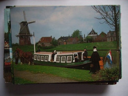 Nederland Holland Pays Bas Dokkum Met Molen En Museum Trekschuit Herinnering - Dokkum