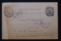 GUADELOUPE - Entier Postal Type Groupe De Pointe à Pitre Pour La France En 1900 Avec Cachet De Ligne Maritime - L 91066 - Covers & Documents