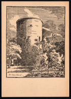 E9017 - TOP Salzwedel Burgturm - R. Gerlach Künstlerkarte - Verlag Rudolf Voigt - Salzwedel