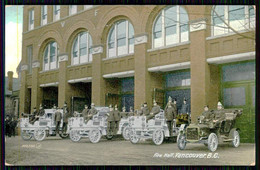Delcampe - UNITED STATES -VANCOUVER -  Fire Hall. (Ed. The Valentine & Sons) Carte Postale - Feuerwehr