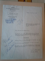 Apostille Autographe Henry De MONTHERLAND (1895-1972) Dramaturge - Suzanne ARNOUX  - SACD - Handtekening