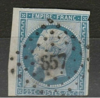 SOLDE à 5% N°15 BdF Cote 300€ - 1853-1860 Napoleon III