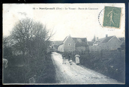 Cpa Du 60 Montjavoult - Le Vouast -  Route De Liancourt  AVR20-13 - Montjavoult