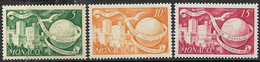 Monaco  1949-50   UPU Set Of 3  MLH  2016 Scott Value $8.20 - Unused Stamps
