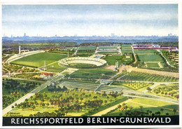 48447 - Deutsches Reich - 1936 - Ansichtskarte "Reichssportfeld" - Olympia-Werbepostkarte Nr.10 - Ungebraucht - Otros & Sin Clasificación