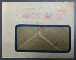 France Oblitération EMA Avec Publicité "NOUVEAUX TARIF GAZ" 3.2.1938 - (A1005) - 1921-1960: Période Moderne