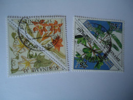 SURINAME  USED     STAMPS   FLOWERS PLANTS - Surinam