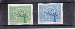 NSR / BRD 0383 / 0384 ** - 1962 Europa - Other & Unclassified