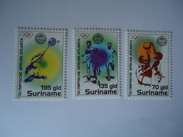 SURINAME  MNH    STAMPS   OLYMPIC GAMES SPECIAL  ATLANTA 1996  2  SCAN - Surinam