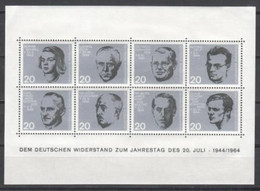 NSR / BRD 0431 - 0438 Zusammendruck Aus BL 3 ** - 1964 - 20 Jahrestag Des Attentats Auf Adolf Hitler - Autres & Non Classés