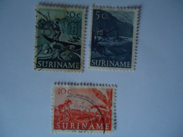 SURINAME  USED  STAMPS LANDSCAPES - Surinam