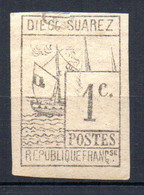 ColTGC  Diégo Suarez  N° 6 Neuf X MH Réparé Cote 1300,00€ - Unused Stamps