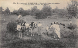 53-SAINT-GEORGES-BURRAVENT- ENVIRONS DE MAYENNE- LA FENAISON AU BAX DU BOURG - Sonstige & Ohne Zuordnung