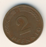 BRD 1950 G: 2 Pfennig, KM 106 - 2 Pfennig