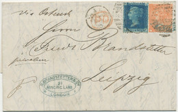 GB SG 46 Pl.13 + 94 Pl.11Wi 1870 QV 4d Pl.11 (MG, MAJOR VARIETY) + 2d Pl.13 (LF) - Variétés, Erreurs & Curiosités