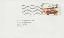 GB „DERBY / A“ Uncommon Transposed Machine Postmark On Superb Cover To DUFFIELD - Brieven En Documenten